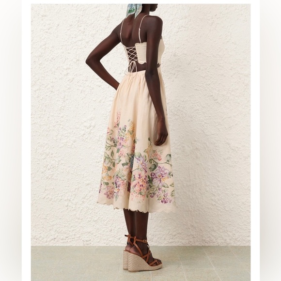 Zimmermann Halliday scallop midi dress - Picture 5 of 13